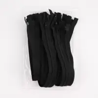 Молния &laquo;Спираль&raquo;, №7, 2 бегунка, разъёмная, замки автомат, 100 см, чёрная