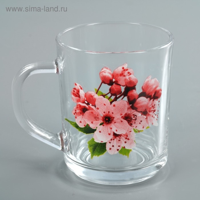 Кружка стеклянная для чая &laquo;Ассорти&raquo;, 200 мл, рисунок МИКС