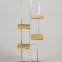 Подставка для цветов Greengo, 6 полок, 36 &times; 23 &times; 106 см, напольная, каркас металл, полки МДФ, белая