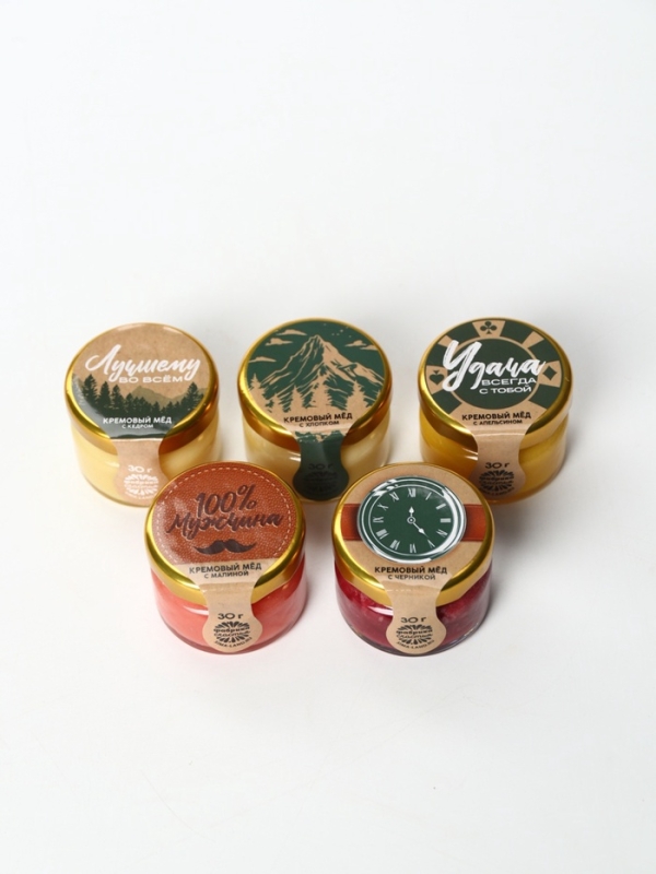 Набор "23 февраля - настоящему мужчине": крем-мёд, чай