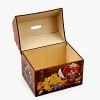 Копилка-сундук "Мои сокровища", 16х14,5х12 см