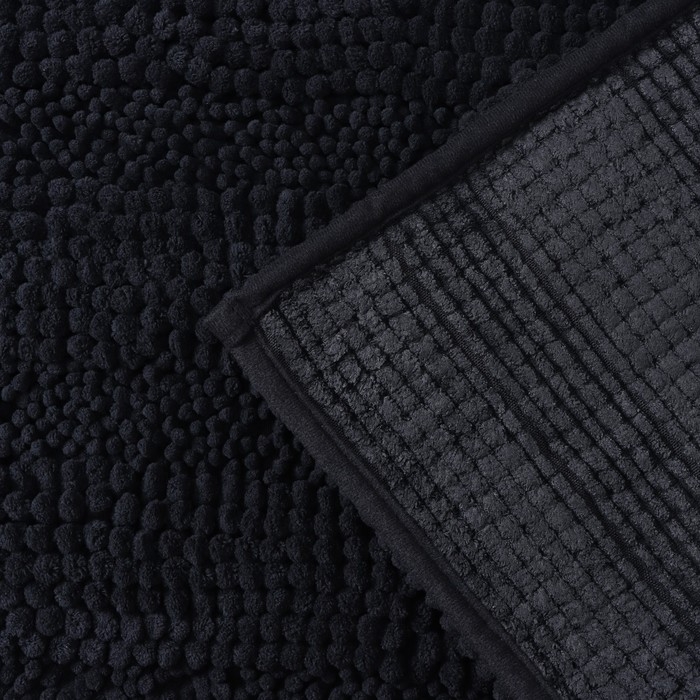 Коврик для дома LaDо́m, букли, плотность 1900 г, 50&times;80 см, цвет графитовый