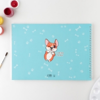 Скетчбук А4, 40 л. 100 г/м &laquo;Корги&raquo;