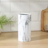 Подставка для ножей с наполнителем Доляна &laquo;Мрамор&raquo;, 22&times;11 см, цвет белый