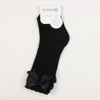 Гольфы Крошка Я &laquo;Бантик&raquo; 8-10 см, черный