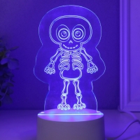 Светильник "Скелетик" LED RGB от сети RISALUX 9,5х8,5х14,8 см Светильник "Скелетик" LED RGB от сети RISALUX 9,5х8,5х14,8 см