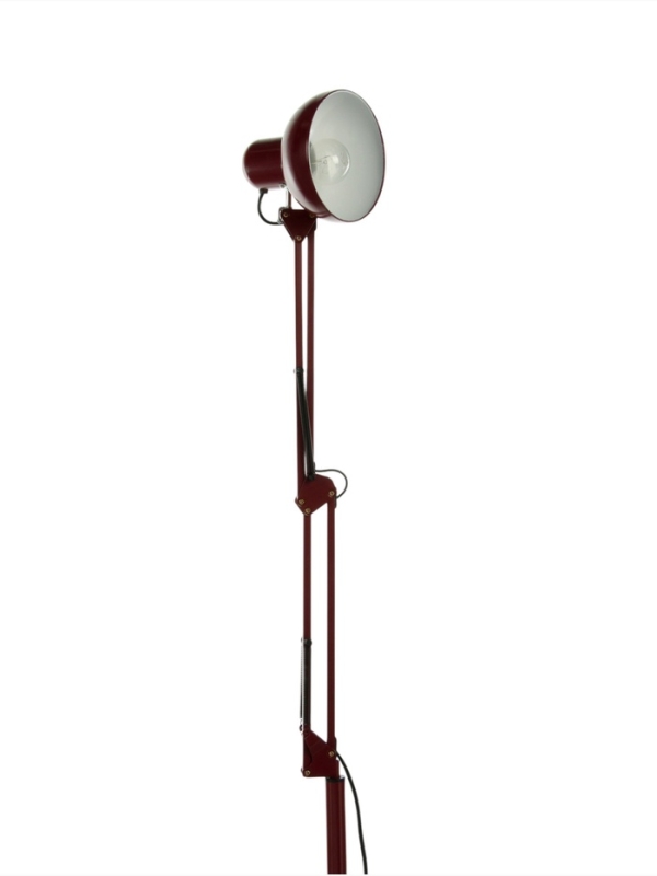 Торшер "Валли" 1х40Вт Е27 бордовый 28,5х28,5х178см