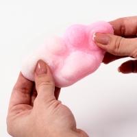 Сквиш антистресс - игрушка &laquo;Таба лапка&raquo;, с пушистой посыпкой, МИКС