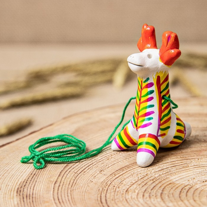 Филимоновская игрушка - свисток &laquo;Олень&raquo;