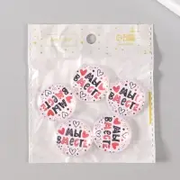 Кабошон стекло для творчества "Круг. Мы вместе" 3х3 см