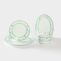 Сервиз столовый фарфоровый &laquo;Деколь&raquo;, 4 предмета