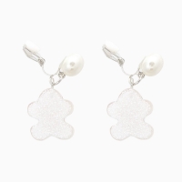 Клипсы детские "Выбражулька" пряник, жемчужина, цвет коричнево-белый