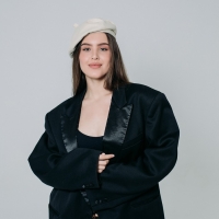 Берет, песочный, р-р 56 см