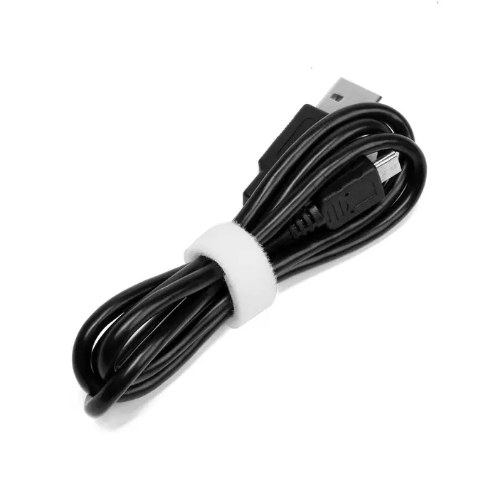 Лента-липучка для проводов 1000&times;10&times;1.5 мм ТУНДРА, белая, 1 шт.