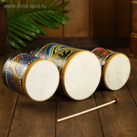 Сувенирный музыкальный инструмент "Барабаны тройные" 33х17х11 см МИКС Сувенирный музыкальный инструмент "Барабаны тройные" 33х17х11 см МИКС