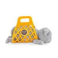 Мягкая игрушка &laquo;Кот Барсик в сумке серый&raquo;, 35 см