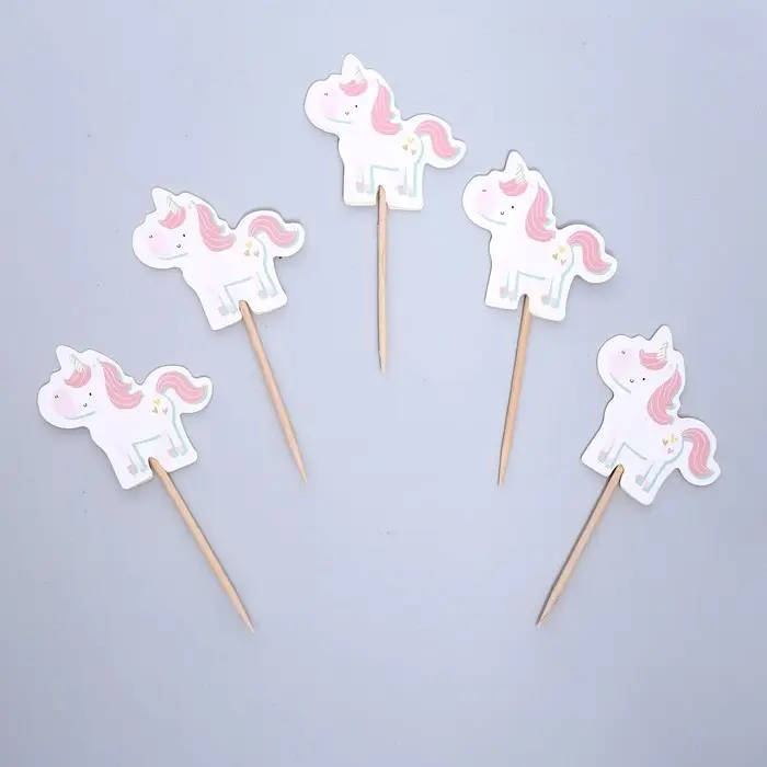 Шпажки &laquo;Единорог&raquo;, набор - 12 шт.