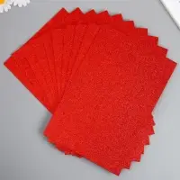 Фоамиран глиттерный Magic 4 Hobby 2 мм, цв.светло-красный, 20х30 см