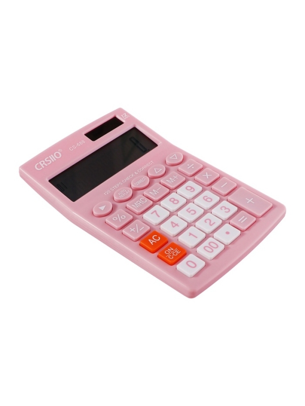 Калькулятор настольный 12-разрядный CT-388, розовый