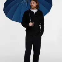 Зонт-трость Hit Golf, темно-синий