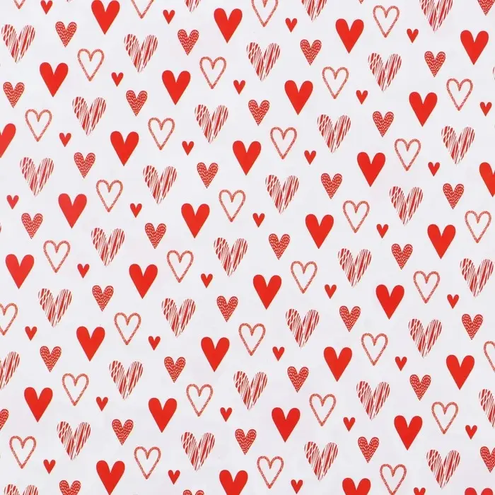 Бумага упаковочная глянцевая двухсторонняя &laquo;Там, где живёт любовь&raquo;, 70 х 100 см