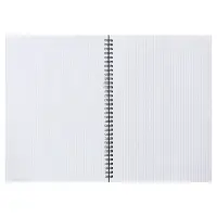 Тетрадь на гребне A4 48 листов в клетку Calligrata Чёрная, пластиковая обложка, блок офсет