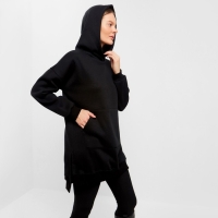 Худи женское НАЧЁС, цвет чёрный, размер 52 Худи женское НАЧЁС, цвет чёрный, размер 52