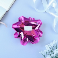 Бант-звезда №14, розовый, металлик Бант-звезда №14, розовый, металлик