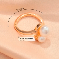 Муфта для платка &laquo;Дуо&raquo;, цвет белый в золоте