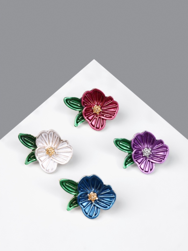 Брошь &laquo;Цветок&raquo; орхидея, цвет МИКС (неделимая фасовка 12 шт., цена за шт.)