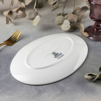 Блюдо фарфоровое овальное Wilmax Olivia, 25,5&times;17 см, цвет белый