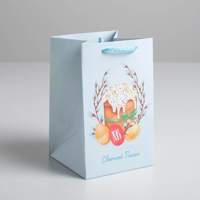 Пакет подарочный, упаковка, &laquo;Светлой Пасхи&raquo;, 10 х 16 х10 см