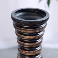 Ваза керамика напольная "Гриф" 60х14 см, коричневый