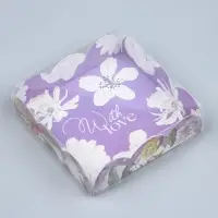 Коробка для печенья, кондитерская упаковка с пластиковой крышкой, With love, 10.5 х 10.5 х 3 см