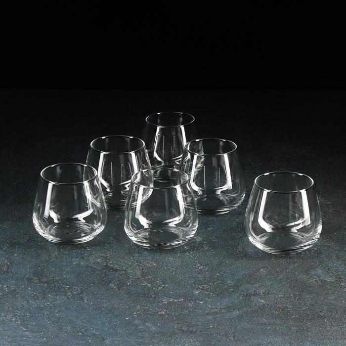 Набор низких стеклянных стаканов &laquo;Габи&raquo;, 350 мл, 6 шт