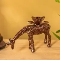 Подсвечник "Жираф" алюминий 26х11х17 см