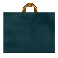 Пакет с петлевой ручкой зеленый 45 х 35 х 8 см 80 мкм