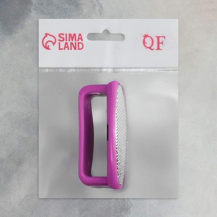 Пилка для пяток, двусторонняя, металлическая/наждачная, 8,5 см, цвет МИКС Пилка для пяток, двусторонняя, металлическая/наждачная, 8,5 см, цвет МИКС