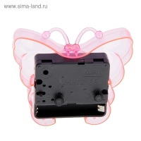 Часы - будильник настольные &laquo;Бабочка&raquo;, дискретный ход, циферблат d-5.5 см, 9&times;8 см, микс