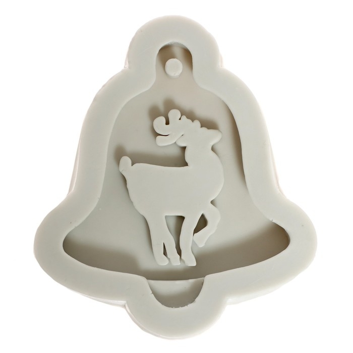 Набор для опытов &laquo;Ёлочные игрушки&raquo;, из эпоксидной смолы, колокольчик с оленем