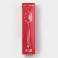 Ложка столовая из нержавеющей стали Доляна &laquo;Оптима&raquo;, длина 17.7 см, толщина 1.2 мм, серебристая