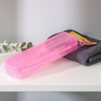 Футляр для зубной щётки и пасты, 21&times;6&times;3 см, цвет МИКС