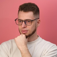 Очки для компьютера мужские &laquo;Мастер К&raquo;, линза 4&times;5.5 см, ширина 14 см, дужка 15 см