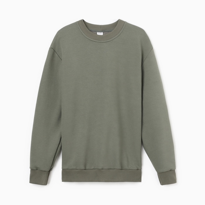 Джемпер мужской MINAKU: Basic line MAN , цвет хаки, р-р 46 Джемпер мужской MINAKU: Basic line MAN , цвет хаки, р-р 46