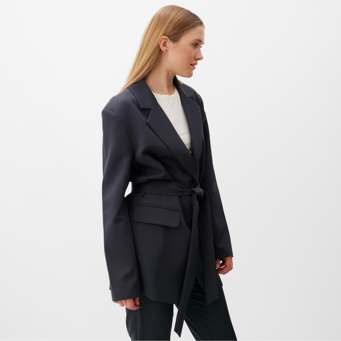 Пиджак женский MINAKU: Classic цвет серый, р-р 50-52