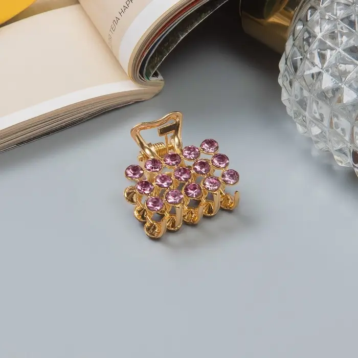 Крабик для волос &laquo;Классик&raquo;, 2.5 см, золото МИКС