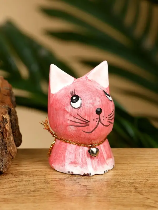 Набор сувенирный "Милые котята" дерево Албезия (4 штуки), 6 см