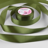 Лента атласная, 25 мм &times; 23 &plusmn; 1 м, цвет травяной №113