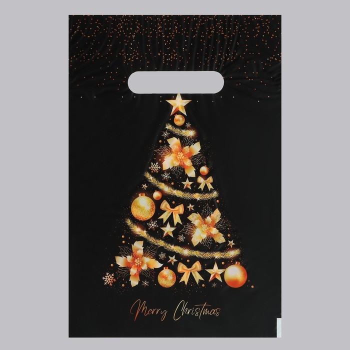 Пакет Пакет "Ёлка желаний", полиэтиленовый с вырубной ручкой, 20х30 см, 30 мкм набор 20 штук
