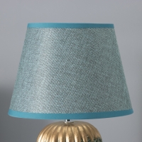 Настольная лампа с абажуром RISALUX &laquo;Нике&raquo;, 1&times;Е14, 40 Вт, зелёный, 22&times;22&times;32 см